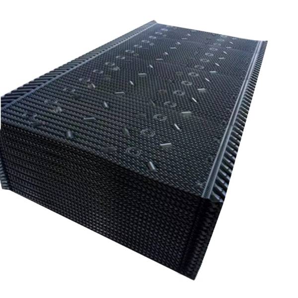 A unit of honeycomb cooling tower fills on white background.